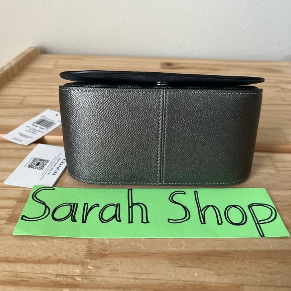 ✅Coach Lysa Top Handle Bag in Metallic Signature - Picture 7 of 15